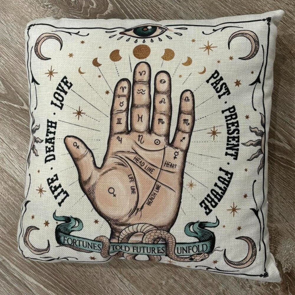 Palmistry / Halloween Pillow
